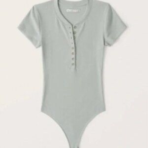 Abercrombie & Fitch Grey/Green Bodysuit